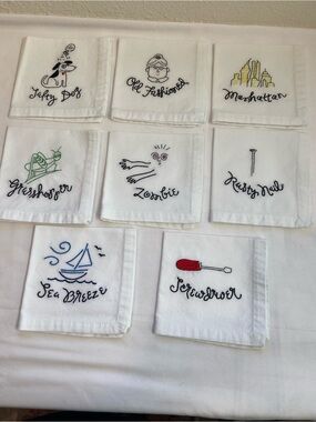 Pottery Barn cocktail napkins